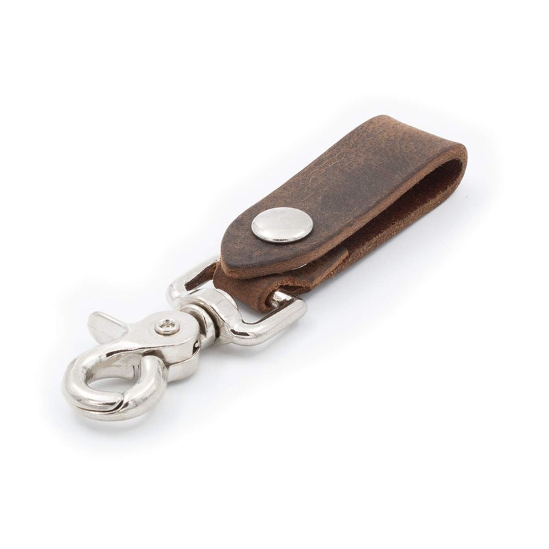 Main Street Forge | Full Grain Leather Keychain for Men | Made in USA | Hand Made | Luxury Valet Key Chain | Quick Detach | Men's Key Ring Organizer - Image 1